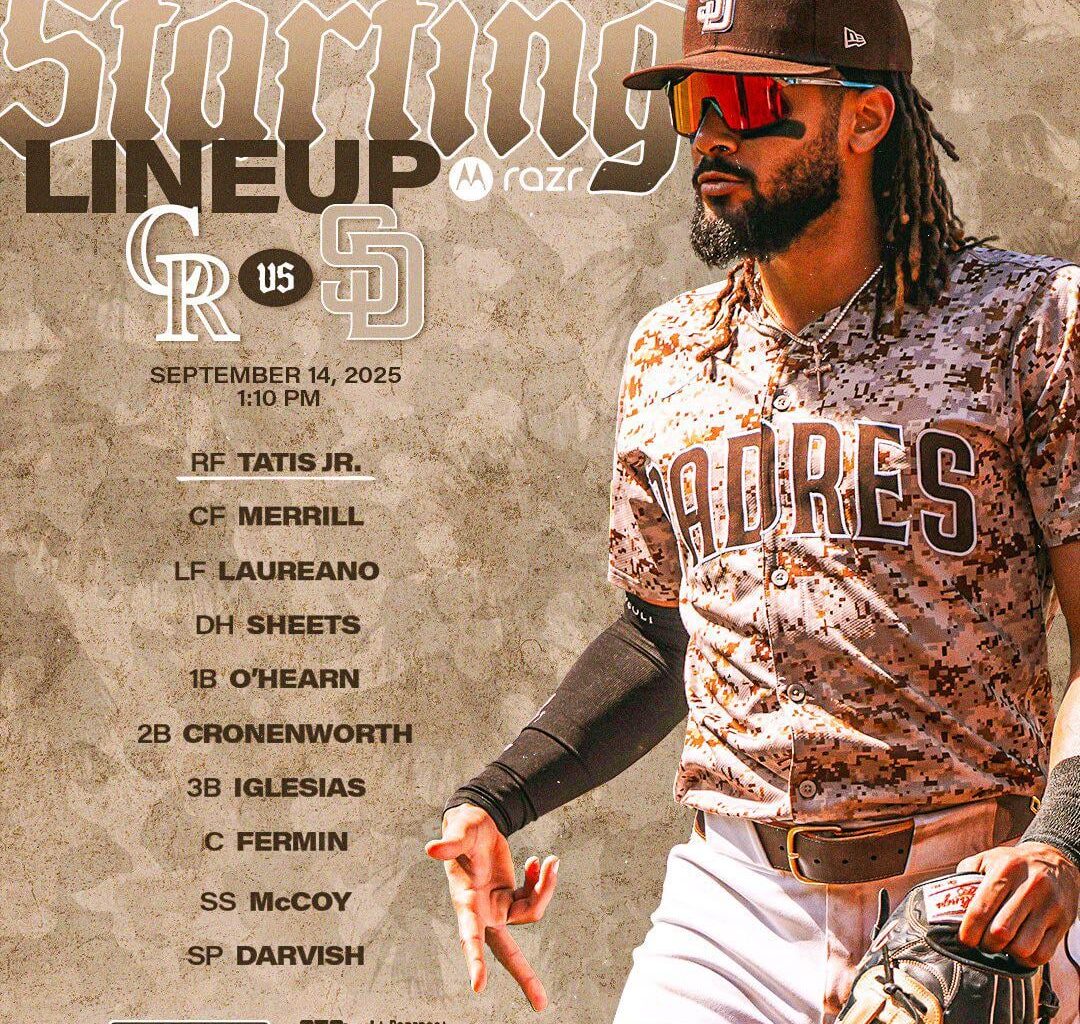 [Padres] Sunday matinee.