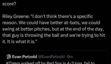 Why do the Tigers keep missing opportunities to score? Riley Greene: