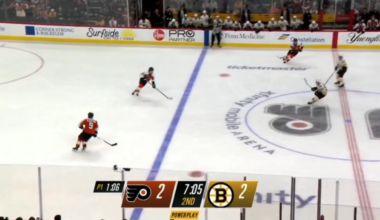 Matvei Michkov sets up Trevor Zegras