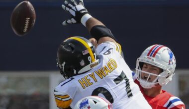 Cam Heyward on Rhamondre Stevenson’s fumbling issues: “We were aware every time he was in the game”