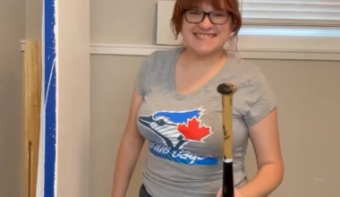 Painting George Springer with a baseball bat and ball as a paintbrush. Hope this makes some of you smile :)