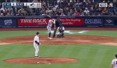 Carpenter bases clearing triple with dejected yes broadcast