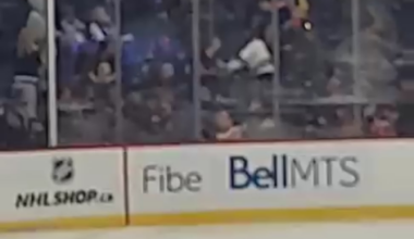 Jets Vs Oilers crowd fight