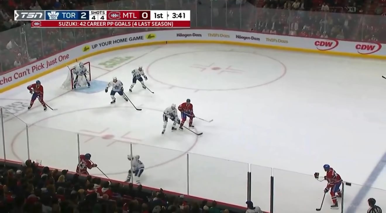 Mike Matheson goes bardown