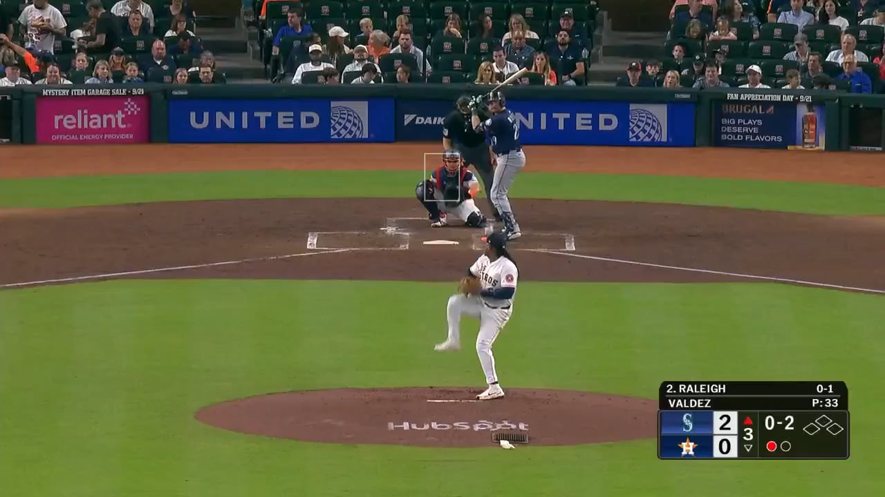 Cal Raleigh surpasses Ken Griffey Jr. with his 57th home run as the Mariners single season home run leader