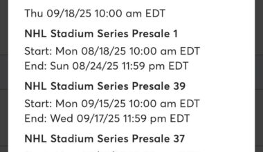 Stadium Series in Sales starts 10 am; BUT they have been on sale elsewhere for awile 👎