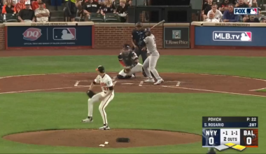 Amed Rosario comes through with a two run double to put the Yankees ahead 2-0