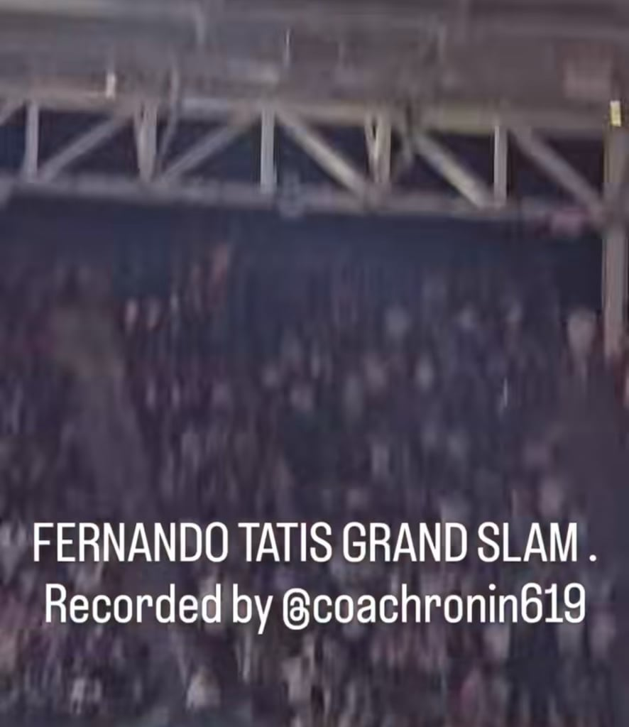 Found this pov of Tatis grand slam 09/26/2025…