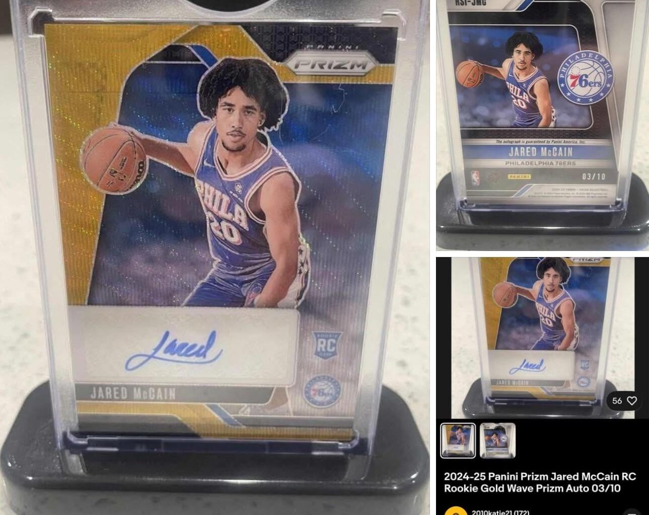 For anyone chasing McCain rookies, I’ve got the Gold Wave Auto /10 (#03/10) running on eBay. Tough pull