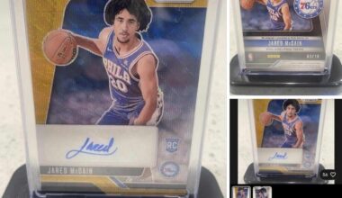 For anyone chasing McCain rookies, I’ve got the Gold Wave Auto /10 (#03/10) running on eBay. Tough pull