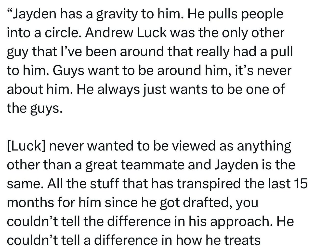 Andrew Luck 🤝 Jayden Daniels