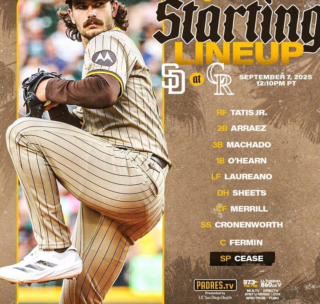 Padres [Cease on the mound]