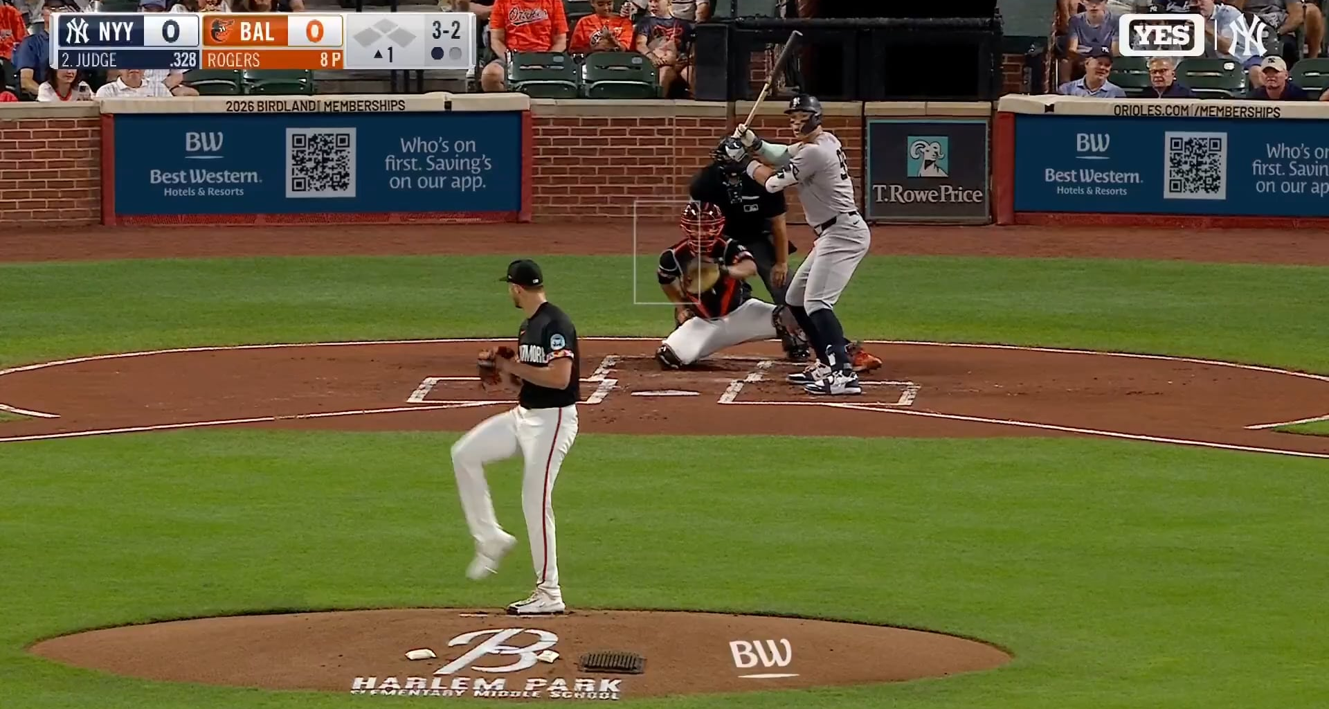 Tough strike three call on Judge as he was ready to take a walk