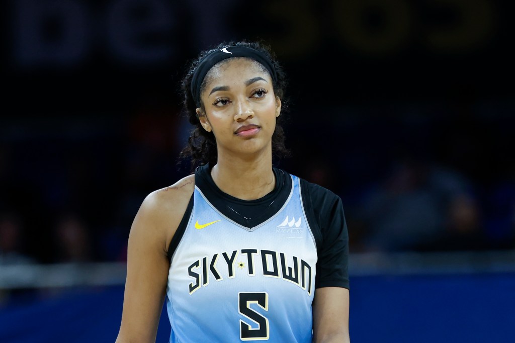 Angel Reese, Chicago Sky forward, #5.