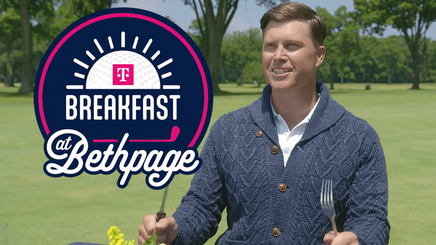 Colin Jost on Ryder Cup Morning Show Breakfast at Bethpage