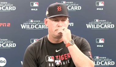 Reporter: "Maybe September hasn't gone the way you wanted it to..." Tigers manager AJ Hinch: "That's an understatement." "There's no more talk about how we got there. The sense of accomplishment was real. The party was real... because we earned it."