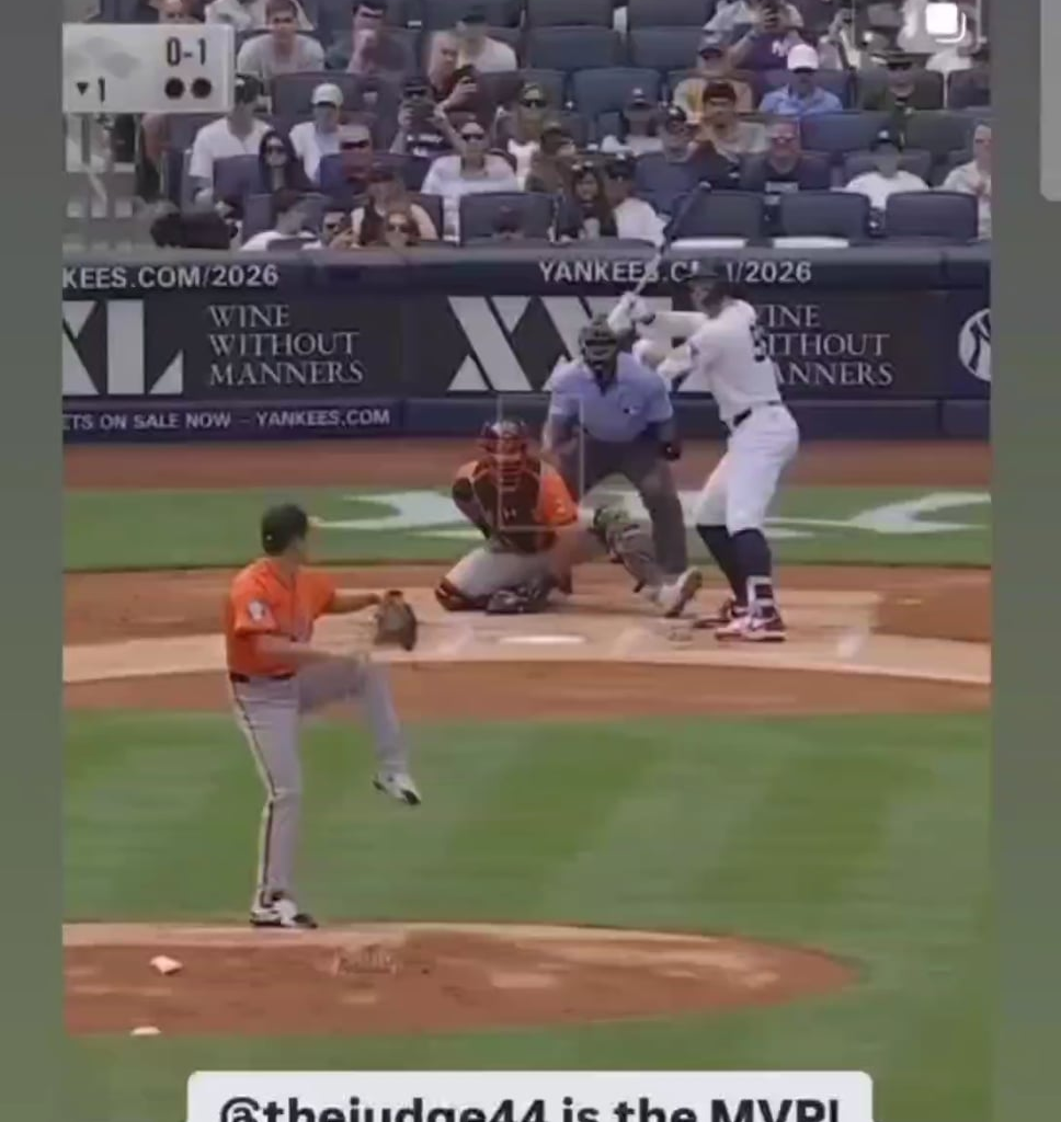 Anthony Rizzo shares his thoughts on the AL MVP debate on IG: