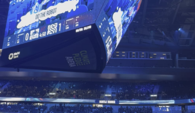 In case anyone missed this magic on the Jumbotron last night