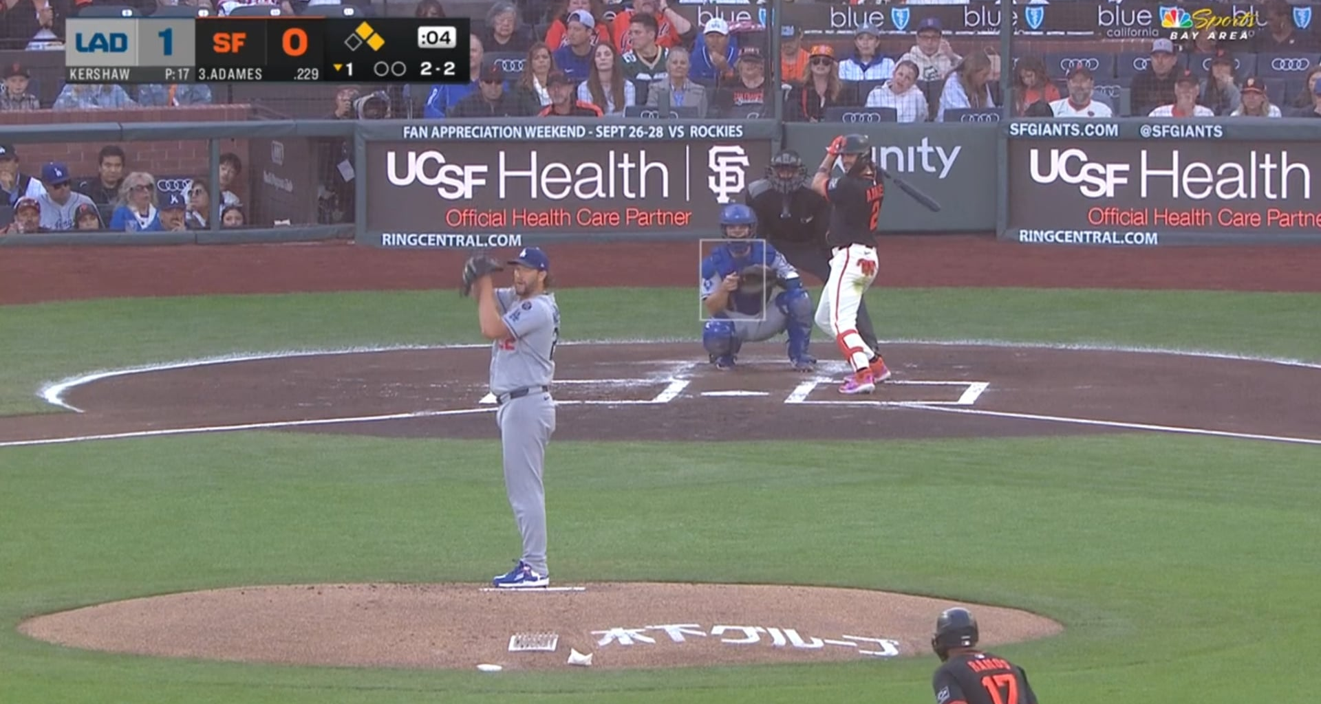 We got early offense as the Giants drop a 4-spot on Kershaw in the 1st!