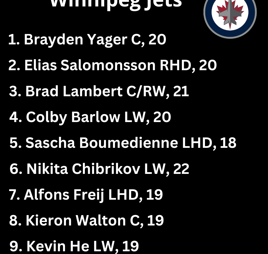 Top 10 prospects of the Winnipeg Jets