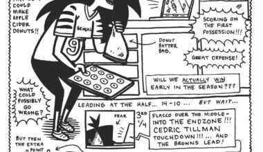 I'm making comics for each week of watching the bengals