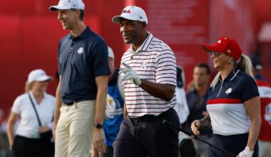 USA vs. Europe celebrity match, practice rounds