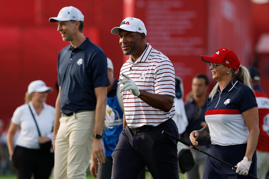 USA vs. Europe celebrity match, practice rounds