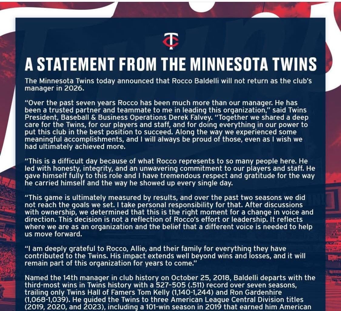 Rocco let go by twins. Would love for Rays to get him back into the org.
