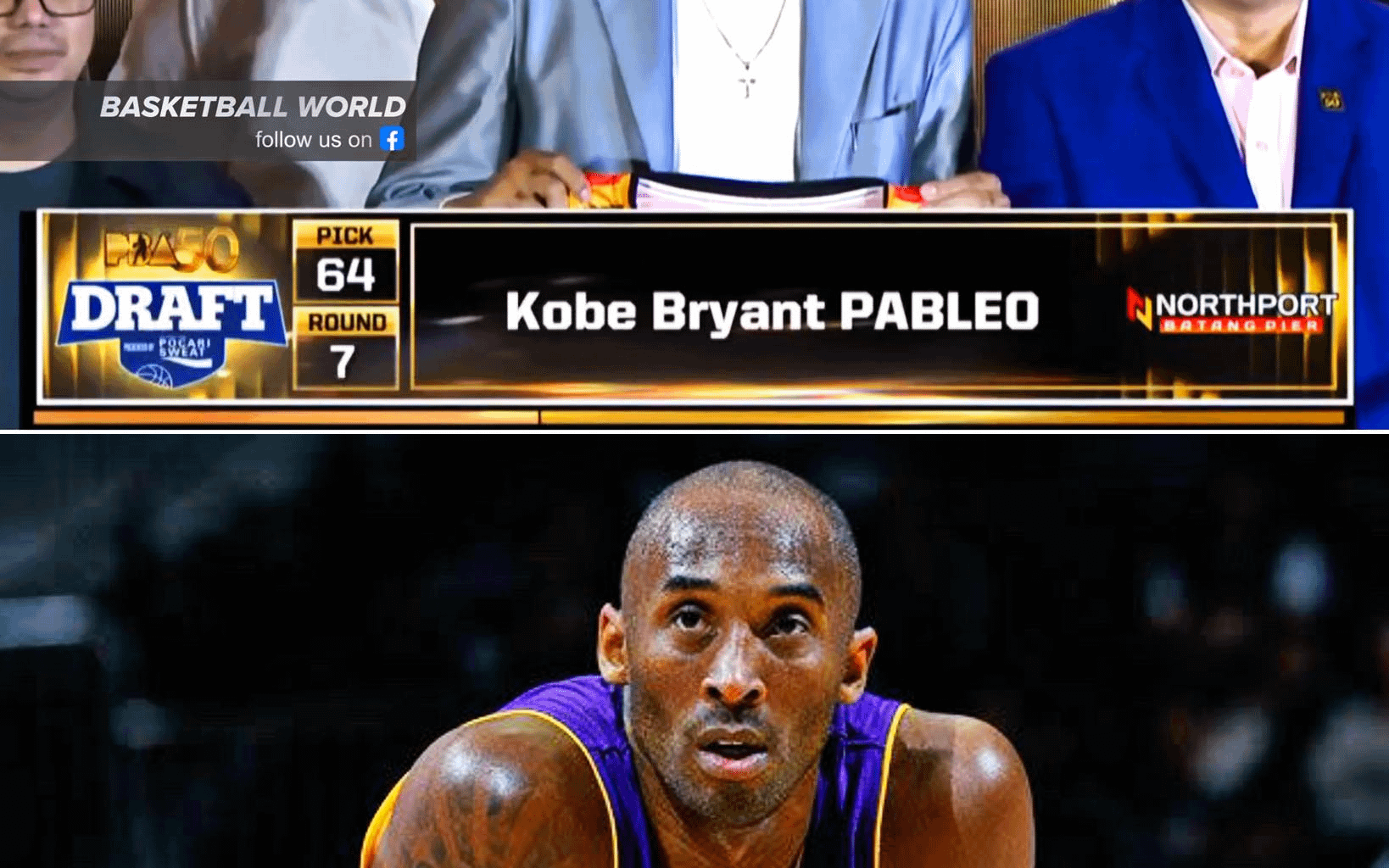 A player named Kobe Bryant was just drafted in the Philippine pro league