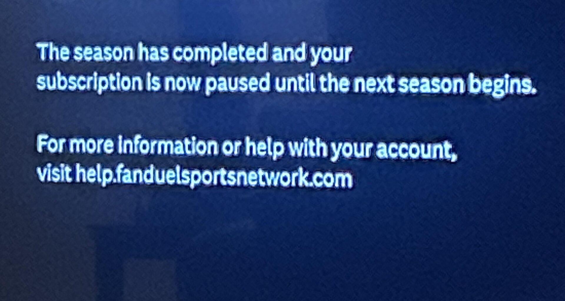 FanDuel stream not working