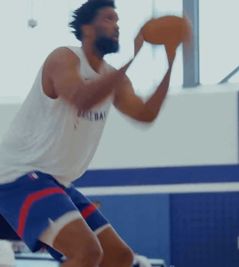 Joel Embiid Is Alive and Not Wearing A Brace