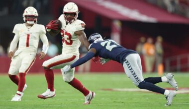 Trey Benson not practicing Monday, Cardinals sign Michael Carter to roster