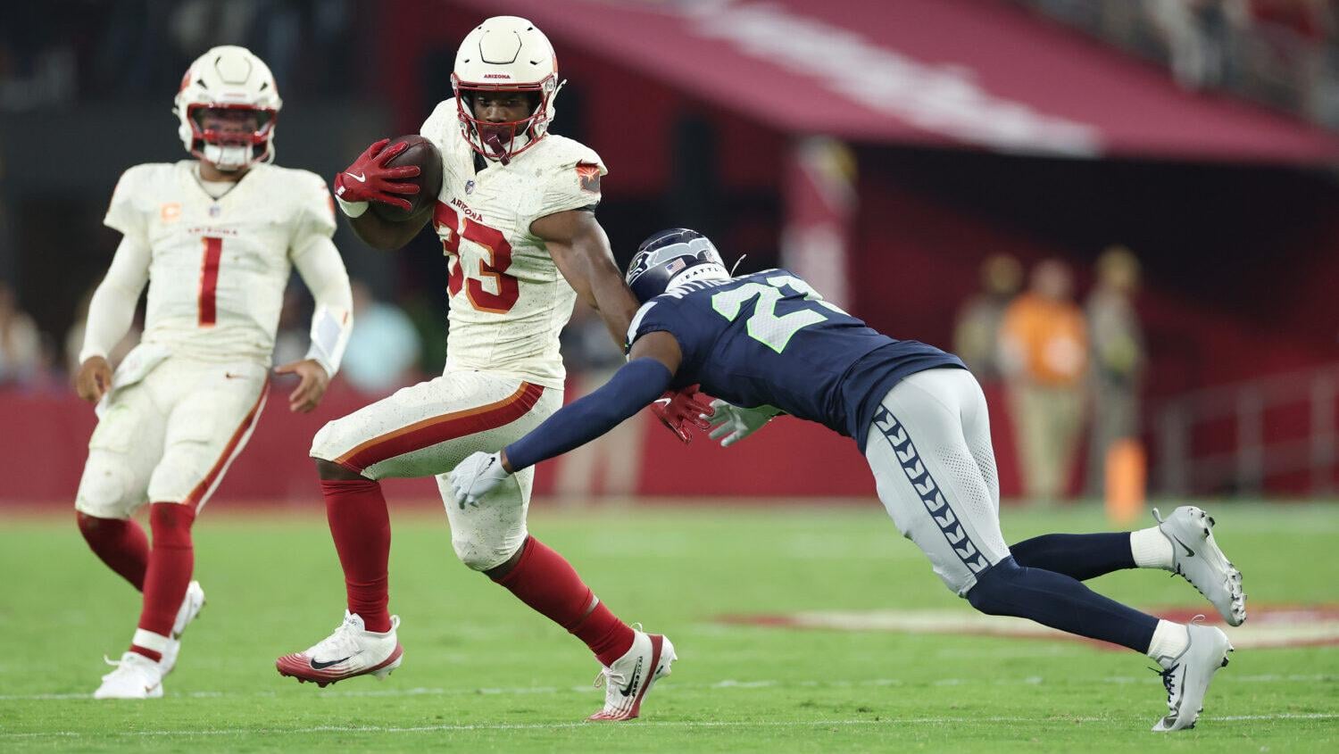 Trey Benson not practicing Monday, Cardinals sign Michael Carter to roster