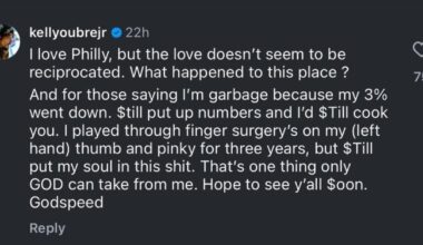 Kelly Oubre on Instagram: “I love Philly, but the love doesn’t seem to be reciprocated. What happened to this place?”