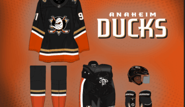 Anaheim Ducks black third jersey concept: