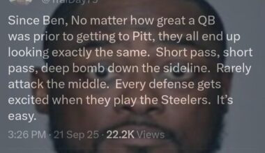 Post-Ben Era: two OCs, 6 QBs, one constant... asking for any change other than Tomlin at this point is a futile effort.