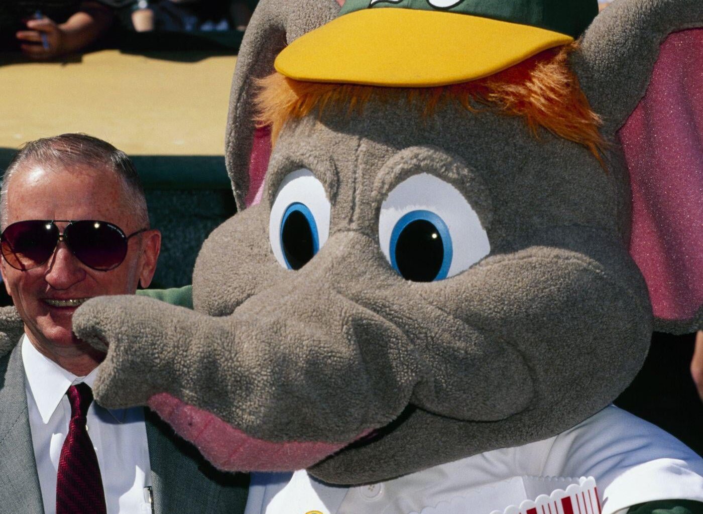 When did they stop using this mascot costume of stomper and replace him with the newer one?