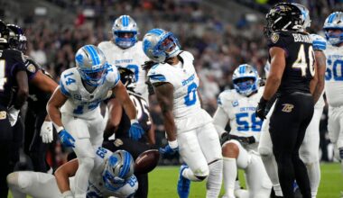 Lions run wild, swallow up Lamar Jackson and Ravens for 'Monday Night Football' victory