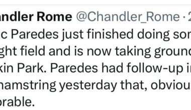 Paredes Update 9/3