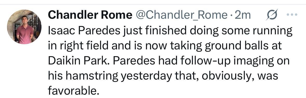 Paredes Update 9/3