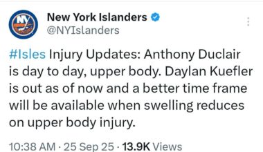 Islanders injury updates