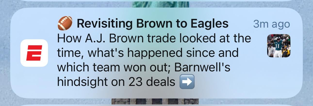 ESPN App decided to kick me in the nuts 😂