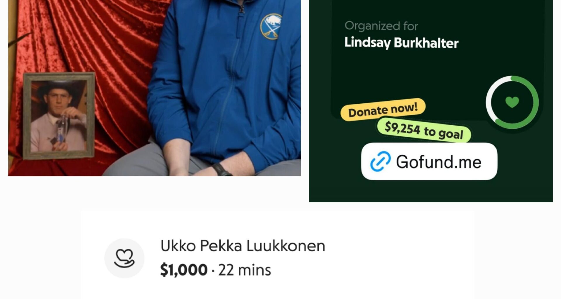 Supporting Cole, co-star of 'Between Two stalls' and former Sabres ops director