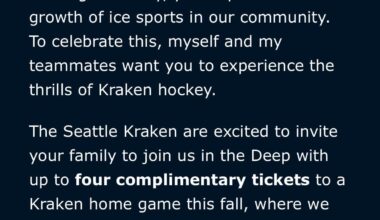 Free Kraken tix for KSA skaters!