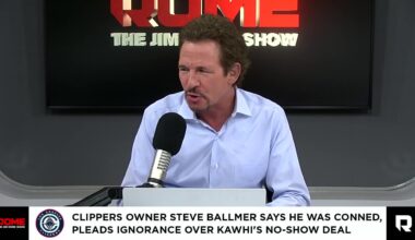 [Rome] “You're one of the most successful business people in the world. You're worth over 150 Bill with a B. But you got completely swindled by some dudes with a tree company? Yeah, I don't know, Stevo. That sounds dumber than you think we look. Can you hear me, Ramona? I’m the one who got conned.”