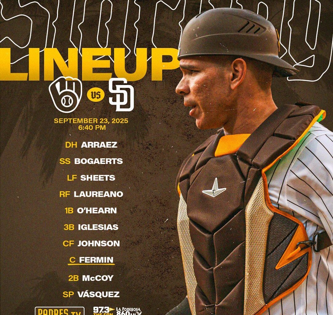 [Padres) Vásquez on the bump.