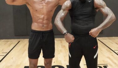 Rui and Bron in the gym together 😤