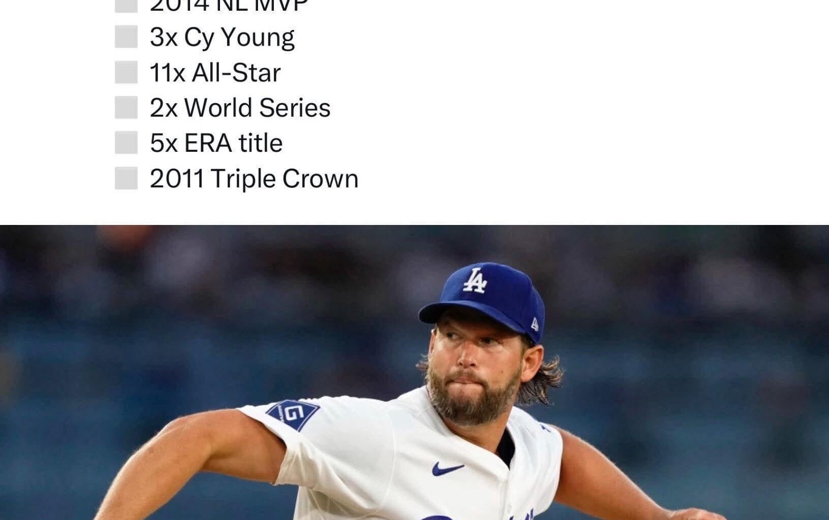 Just many of Clayton Kershaw's career highlights, Class of 2030 you say?