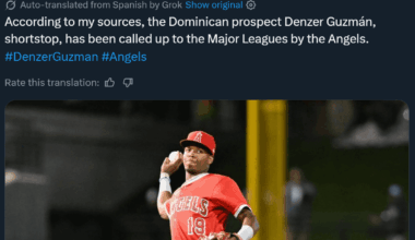 Looks like we're calling up Guzman??