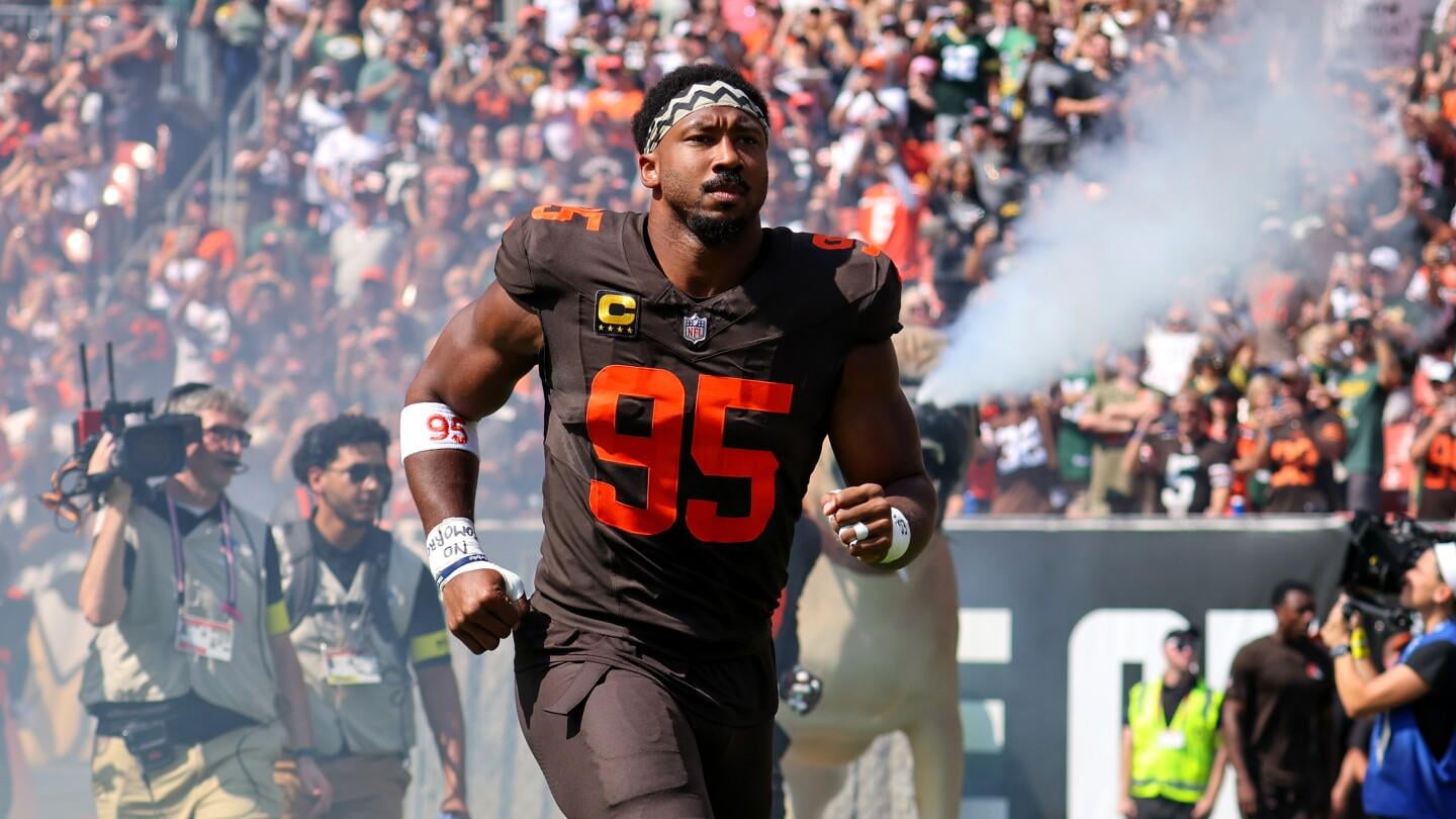 Myles Garrett warns the Lions they haven’t seen a defensive line like the Browns’